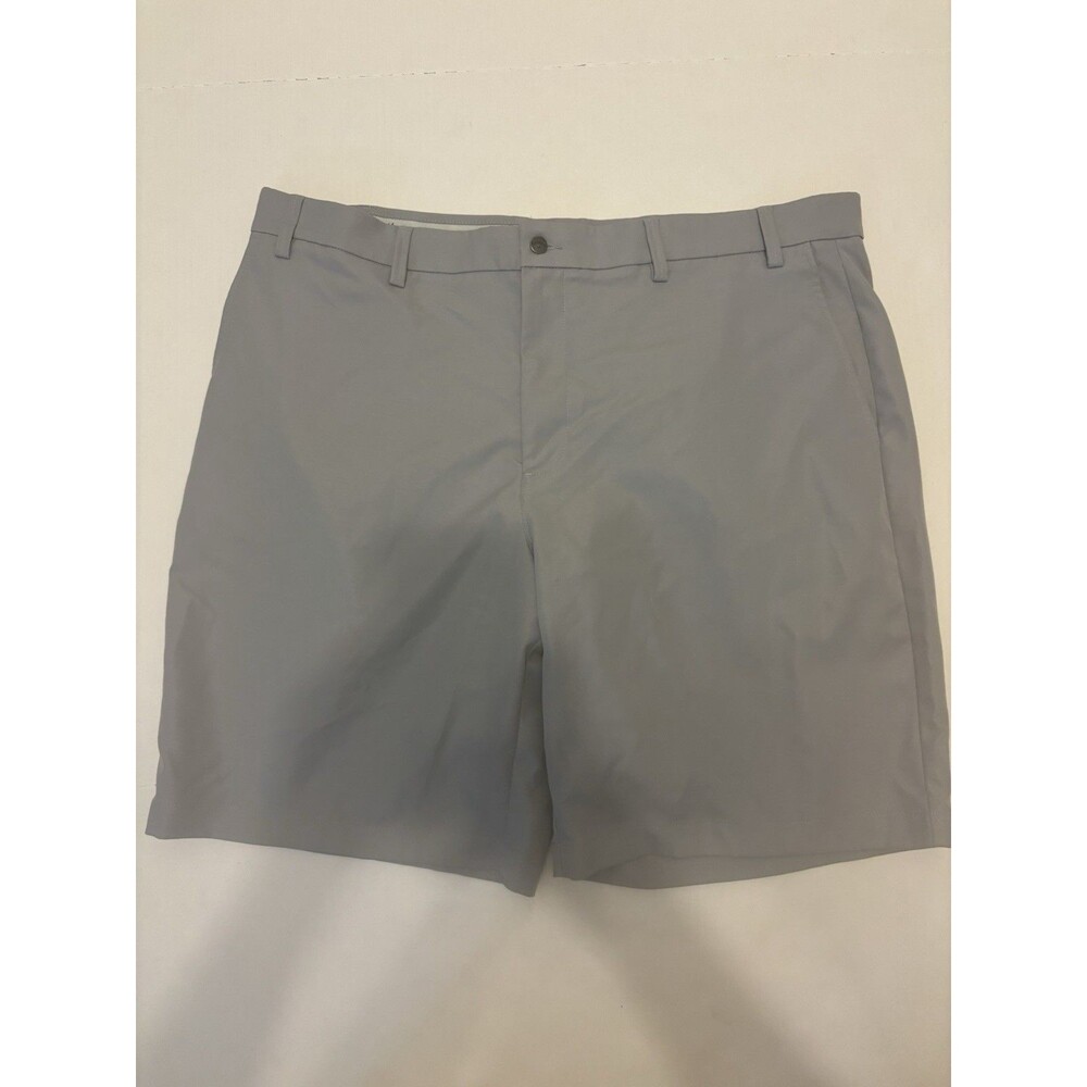 Callaway Men's Golf Shorts 40" Waist Gray Polyester Flat Front 10" Inseam